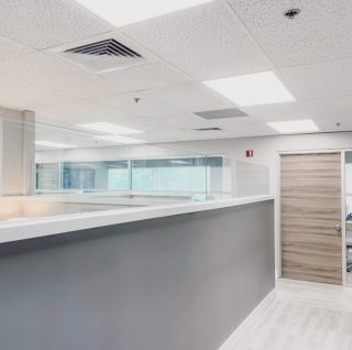 Just a glimpse at the office build out for this rapidly growing company. 
.
.
#business #officebuilding #buildout #commercialconstruction #interiordesign #whiteandgrey #constructionfirm #moderninteriors