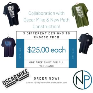 We are excited to announce that we have collaborated with the Oscar Mike Foundation! This foundation is focused on providing funding for injured Veterans so that they are able to participate in life-changing adaptive sports. The New Path Marketing team has worked closely with the Oscar Mike team over the past 2 months to help support their mission.  The end result; 3 different t-shirts, that are now for sale! ⁠
⁠
100% of the proceeds from these t-shirts will be donated back to the Oscar Mike Foundation. New Path is proud to employ several formal military personnel and continues to appreciate the sacrifices made by the men and women of the armed forces.  T-shirts are available for $25.00. Supplies are limited, so move quickly!⁠
⁠
Email:  Lauren.Flynn@NewPathConstruction.com to place your order today!⁠
.⁠
.⁠
#nonprofit #donate #veterans #goodcause #marketing #oscarmikefoundation #oscarmike #newpathconstruction #volunteer #chicagoland #generalcontractor