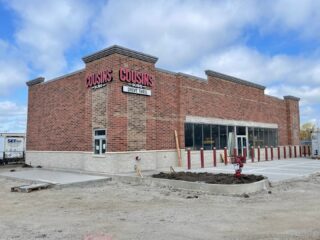 Progress continues to push forward with another ground-up gas station. This specific location features a 3,686 square foot C-Store, 10 fuel dispensers, and a drive-thru Cousins Subs. ⁠
.⁠
.⁠
@cousinssubs #cousinssubs #cstore #groundup #groundupgasstation #steel #steelcanopy #sitework #brickexterior #brickfacade #drivethru #storefront #concrete #masonry #roofjoists #fueldispensers #fuelpump #gas #diesel